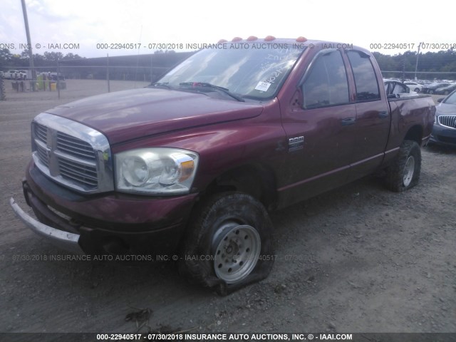 3D7KS28A97G840219 - 2007 DODGE RAM 2500 ST/SLT RED photo 2