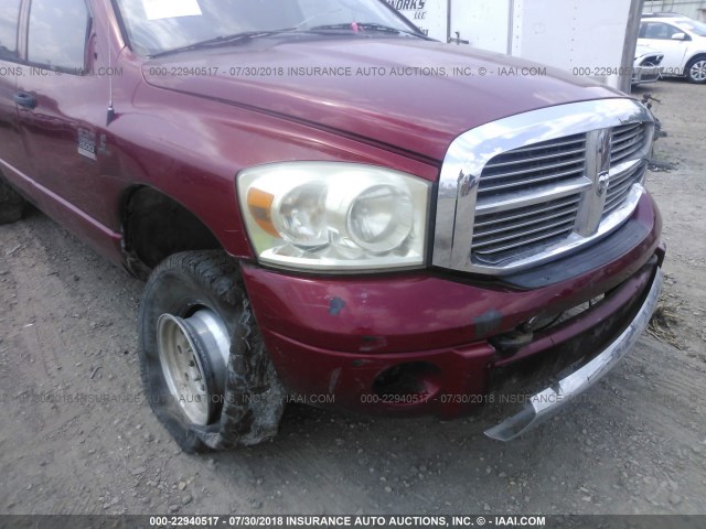 3D7KS28A97G840219 - 2007 DODGE RAM 2500 ST/SLT RED photo 6