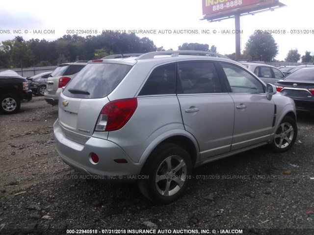 3GNAL3EK7DS558604 - 2013 CHEVROLET CAPTIVA LT SILVER photo 4