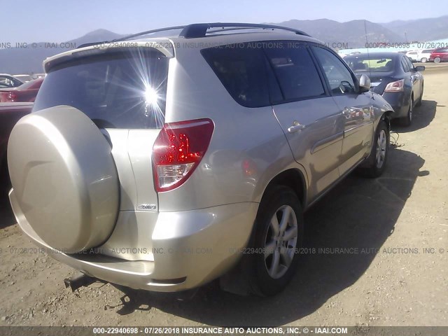 JTMBK31V376019163 - 2007 TOYOTA RAV4 LIMITED 金色 照片 4