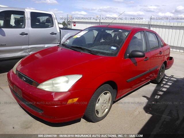 1FAFP33P71W177472 - 2001 FORD FOCUS LX RED photo 2