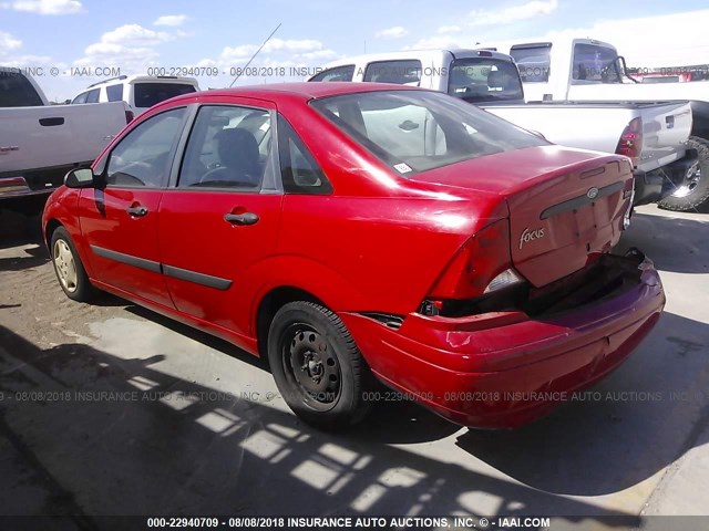 1FAFP33P71W177472 - 2001 FORD FOCUS LX RED photo 3