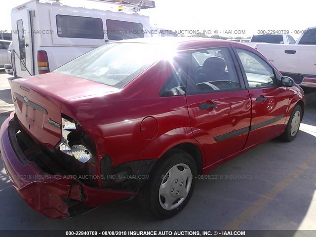 1FAFP33P71W177472 - 2001 FORD FOCUS LX RED photo 4