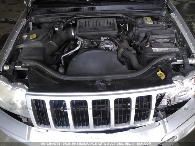 1J8HR48P97C679849 - 2007 JEEP GRAND CHEROKEE LAREDO/COLUMBIA/FREEDOM 银色 照片 10