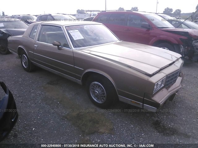 1G1AZ37J9BB423931 - 1981 CHEVROLET MONTE CARLO  TAN photo 1