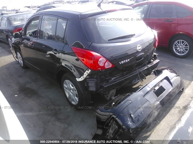 3N1BC1CP2CK243730 - 2012 NISSAN VERSA S/SL BLACK photo 3