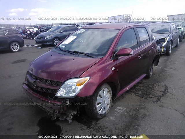 JTKKT624065006713 - 2006 TOYOTA SCION XA RED photo 2