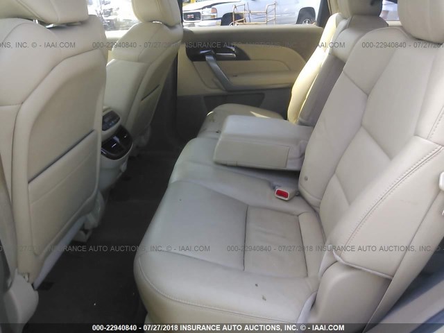2HNYD2H39DH522252 - 2013 ACURA MDX TECHNOLOGY WHITE photo 8