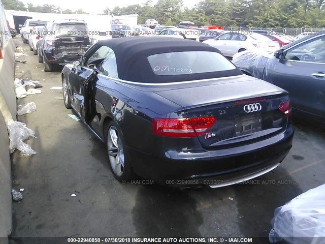 WAUCGAFH4AN013847 - 2010 AUDI S5 PREMIUM PLUS 蓝色 照片 3