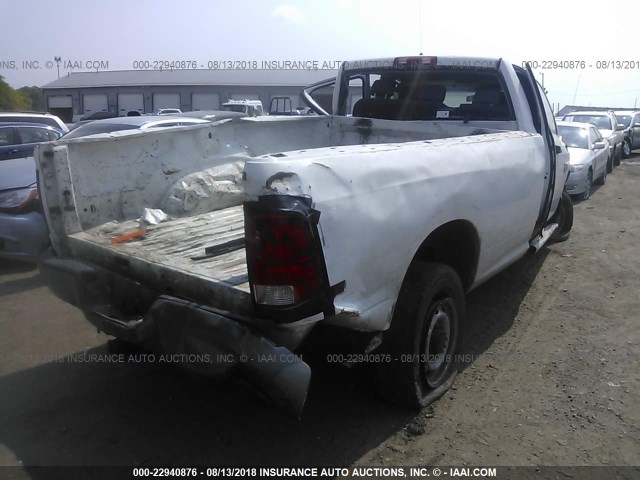 3D7UT2CL4AG189605 - 2010 DODGE RAM 2500 WHITE photo 4