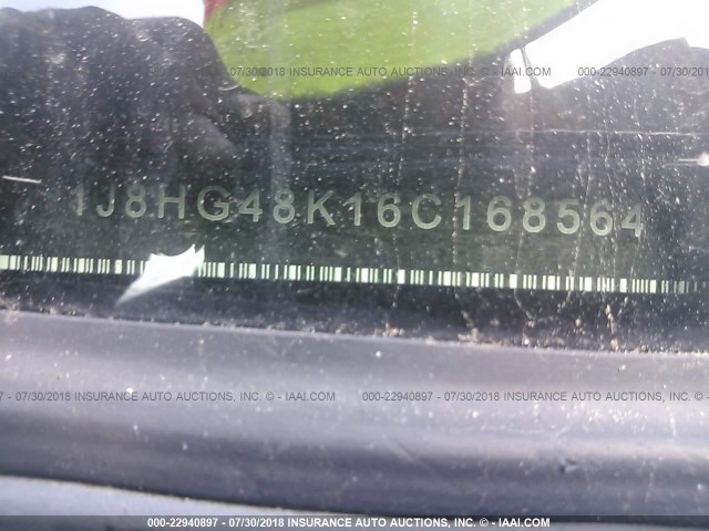 1J8HG48K16C168564 - 2006 JEEP COMMANDER GREEN photo 9