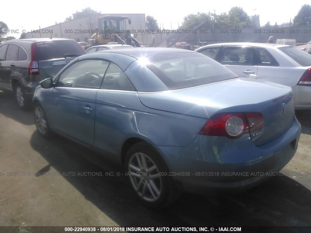 WVWFA71F29V005963 - 2009 VOLKSWAGEN EOS LUX 蓝色 照片 3