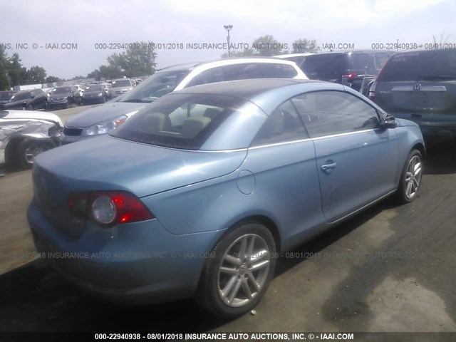 WVWFA71F29V005963 - 2009 VOLKSWAGEN EOS LUX 蓝色 照片 4