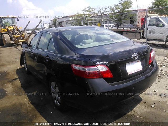 4T1BE46K47U729904 - 2007 TOYOTA CAMRY NEW GENERAT CE/LE/XLE/SE BLACK photo 3