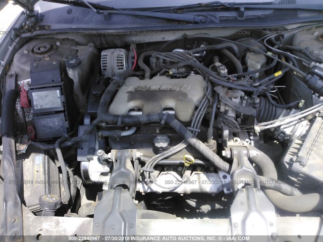 2G1WW12EX59189270 - 2005 CHEVROLET MONTE CARLO LS ვერცხლისფერი ფოტო 10