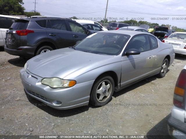 2G1WW12EX59189270 - 2005 CHEVROLET MONTE CARLO LS ვერცხლისფერი ფოტო 2