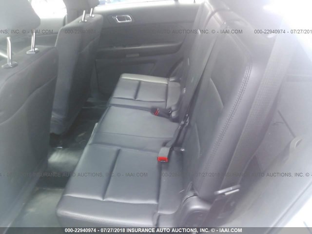 1FM5K8AR6HGD58570 - 2017 FORD EXPLORER POLICE INTERCEPTOR WHITE photo 8