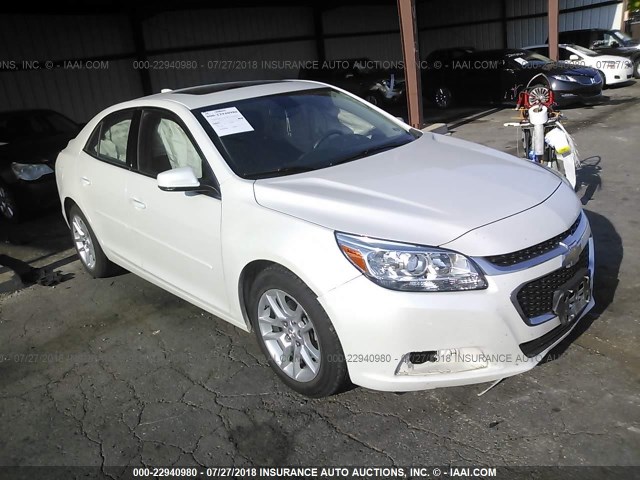 1G11C5SL5FF198783 - 2015 CHEVROLET MALIBU 1LT WHITE photo 1