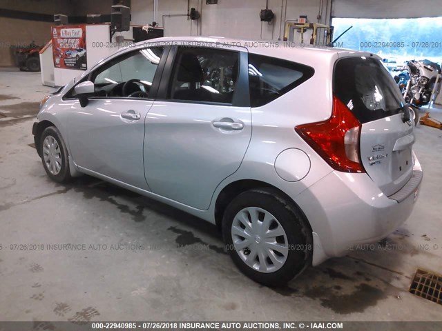 3N1CE2CP2FL405858 - 2015 NISSAN VERSA NOTE S/S PLUS/SV/SL/SR SILVER photo 3