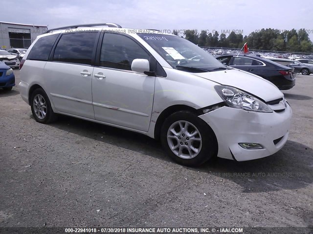 5TDZA22C36S545414 - 2006 TOYOTA SIENNA XLE/XLE LIMITED WHITE photo 1