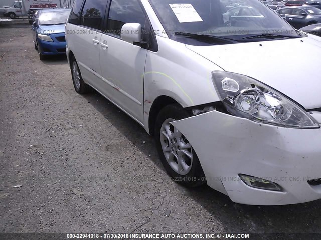 5TDZA22C36S545414 - 2006 TOYOTA SIENNA XLE/XLE LIMITED WHITE photo 6