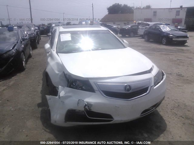 19UUA8F21CA040108 - 2012 ACURA TL WHITE photo 6