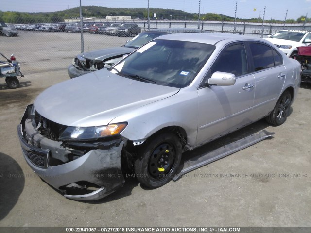 KNAGH4A86A5434797 - 2010 KIA OPTIMA EX/SX GRAY photo 2