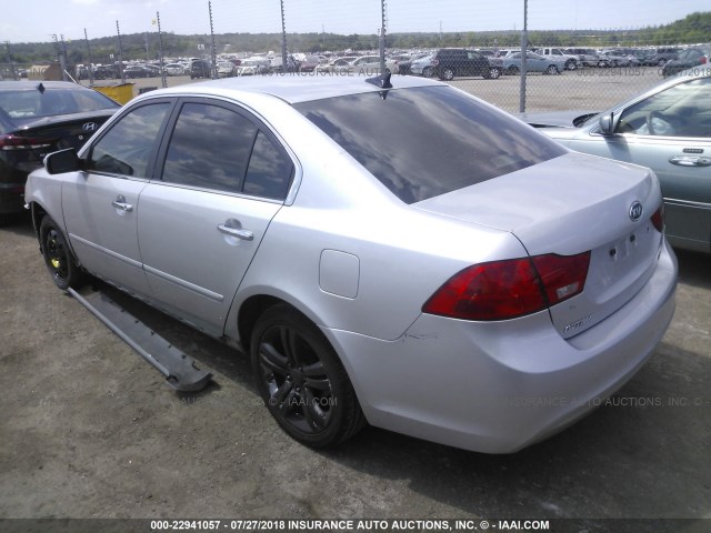 KNAGH4A86A5434797 - 2010 KIA OPTIMA EX/SX GRAY photo 3