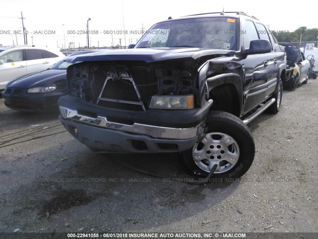 3GNEC12ZX5G222375 - 2005 CHEVROLET AVALANCHE C1500 BLACK photo 6