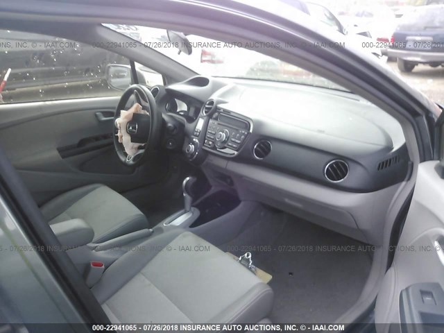 JHMZE2H75DS002633 - 2013 HONDA INSIGHT EX GRAY photo 5