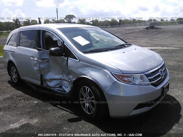 5FNRL5H60CB006391 - 2012 HONDA ODYSSEY EXL GRAY photo 1