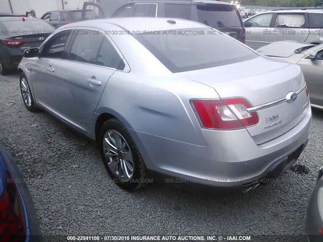 1FAHP2FW6AG136492 - 2010 FORD TAURUS LIMITED 银色 照片 3