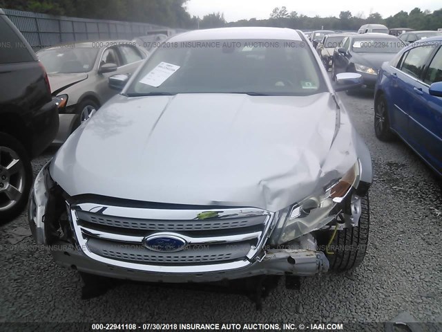 1FAHP2FW6AG136492 - 2010 FORD TAURUS LIMITED 银色 照片 6