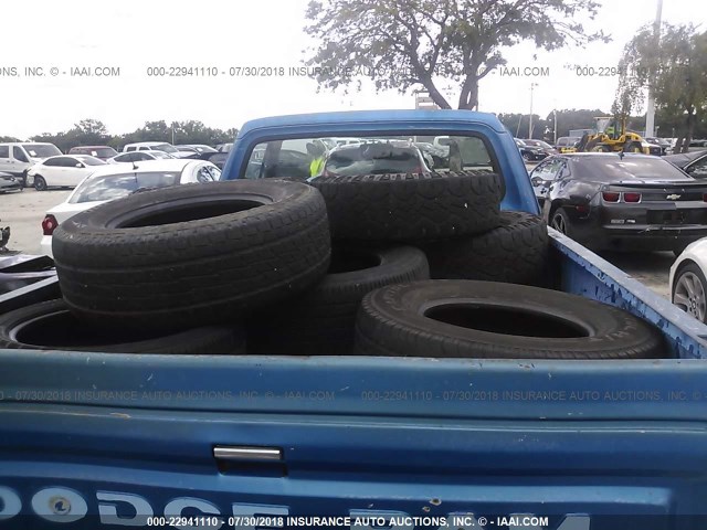 1B7GE16X0PS258608 - 1993 DODGE D-SERIES D150 BLUE photo 8