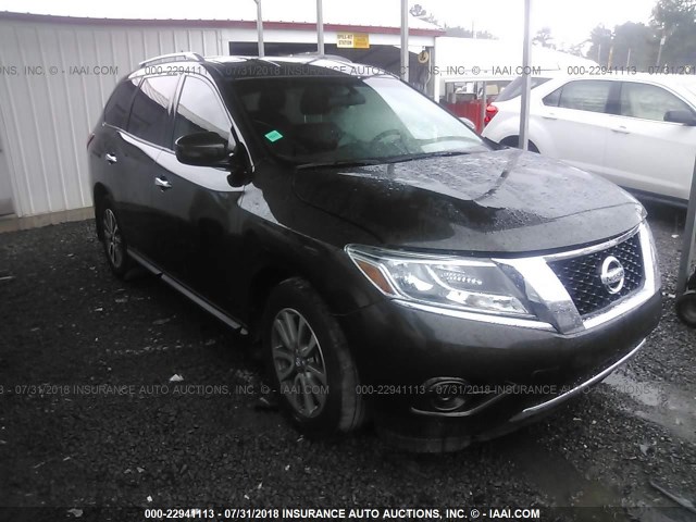 5N1AR2MN6GC609660 - 2016 NISSAN PATHFINDER S/SV/SL/PLATINUM GREEN photo 1