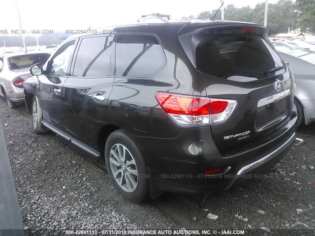 5N1AR2MN6GC609660 - 2016 NISSAN PATHFINDER S/SV/SL/PLATINUM GREEN photo 3