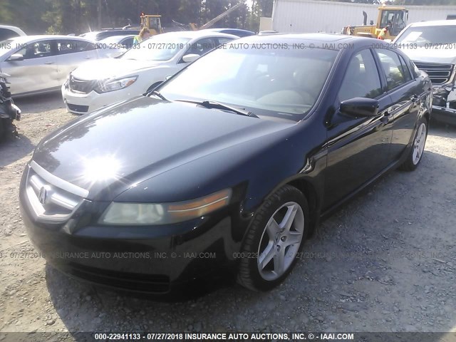 19UUA66235A004153 - 2005 ACURA TL BLACK photo 2