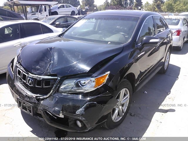 5J8TB3H36DL001621 - 2013 ACURA RDX BLACK photo 2