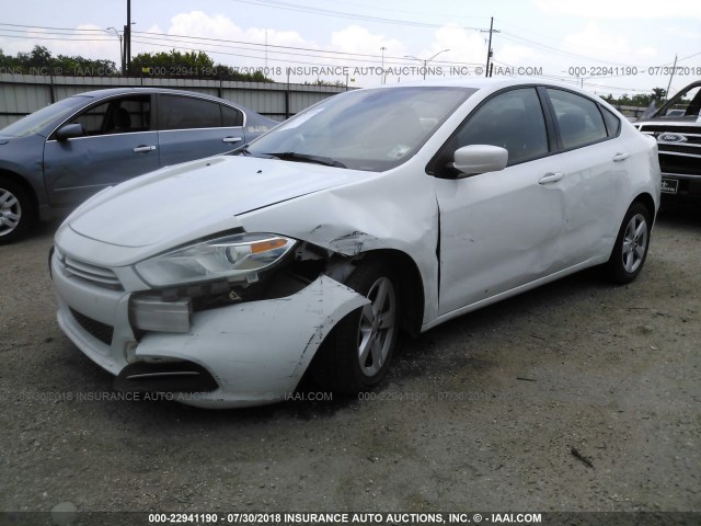 1C3CDFFA0GD796843 - 2016 DODGE DART SXT SPORT WHITE photo 2