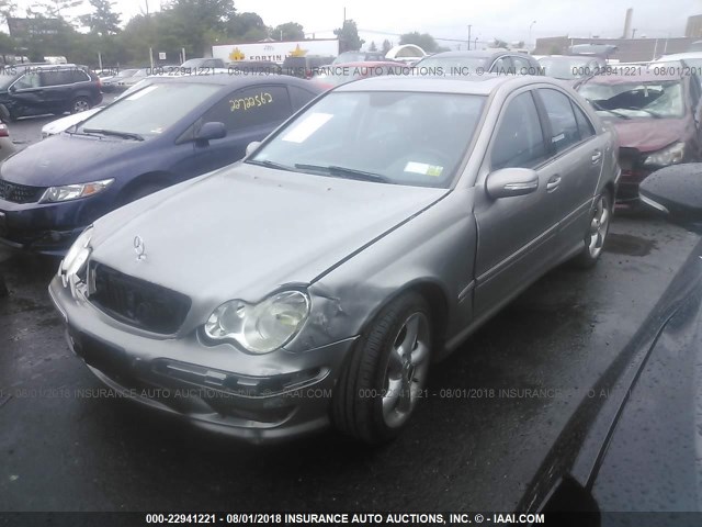 WDBRF52H66F742560 - 2006 MERCEDES-BENZ C GENERATION 2006 230 GRAY photo 2