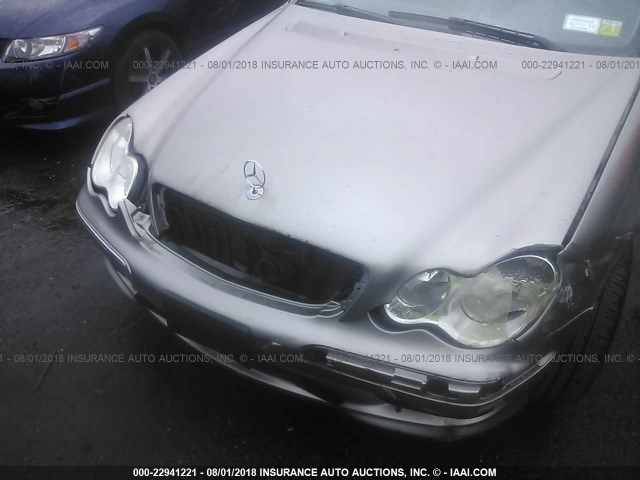 WDBRF52H66F742560 - 2006 MERCEDES-BENZ C GENERATION 2006 230 GRAY photo 6