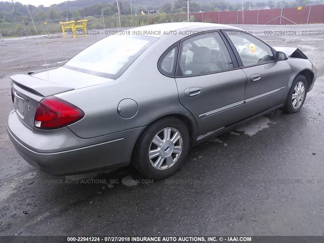 1FAHP56S03A267941 - 2003 FORD TAURUS SEL GRAY photo 4