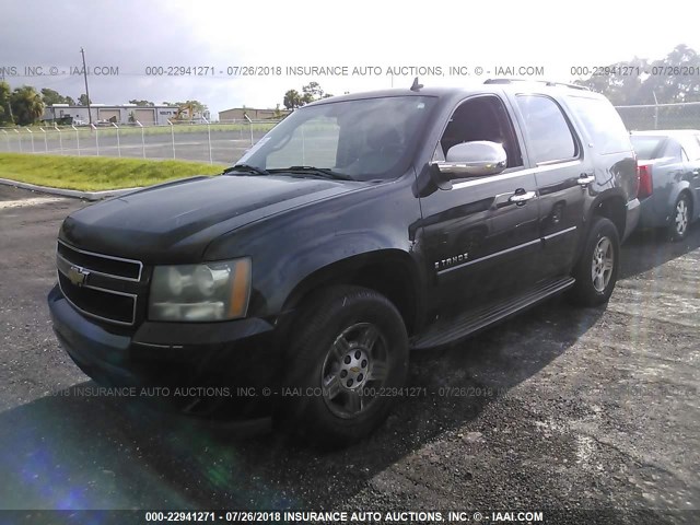 1GNFC13C68R108277 - 2008 CHEVROLET TAHOE C1500 BLACK photo 2