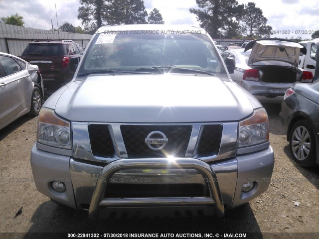 1N6AA0CA9CN320041 - 2012 NISSAN TITAN S/SV/PRO-4X SILVER photo 6