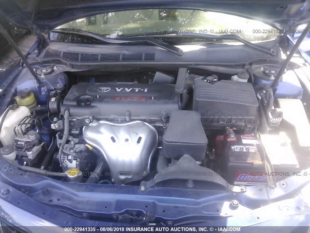 4T1BE46K49U300975 - 2009 TOYOTA CAMRY SE/LE/XLE BLUE photo 10