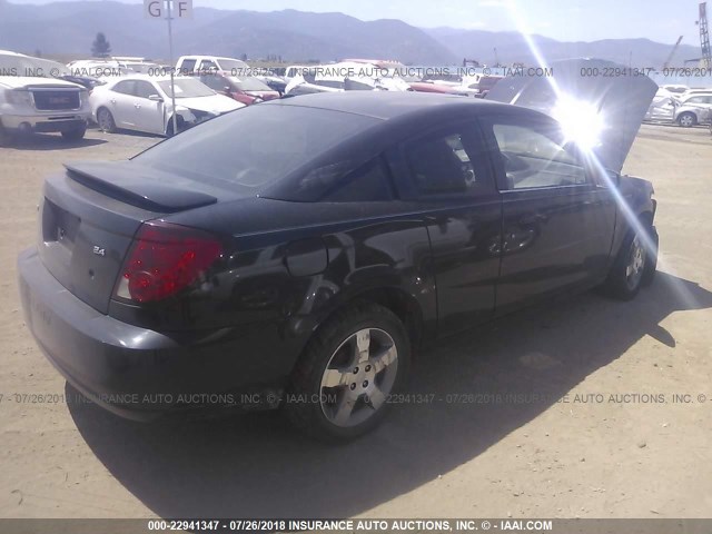 1G8AW15B76Z119150 - 2006 SATURN ION LEVEL 3 BLACK photo 4