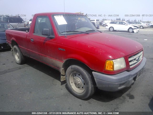 1FTYR10C01TA13484 - 2001 FORD RANGER RED photo 1