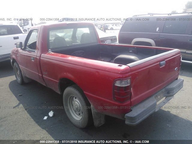 1FTYR10C01TA13484 - 2001 FORD RANGER RED photo 3