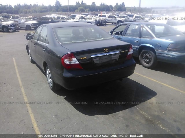 4T1BE32KX2U039325 - 2002 TOYOTA CAMRY LE/XLE/SE Qara foto 3