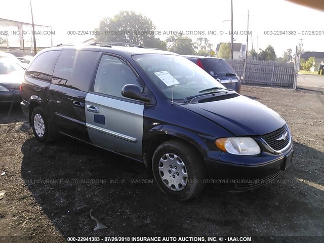 2C4GP24R93R250524 - 2003 CHRYSLER TOWN & COUNTRY  BLUE photo 1